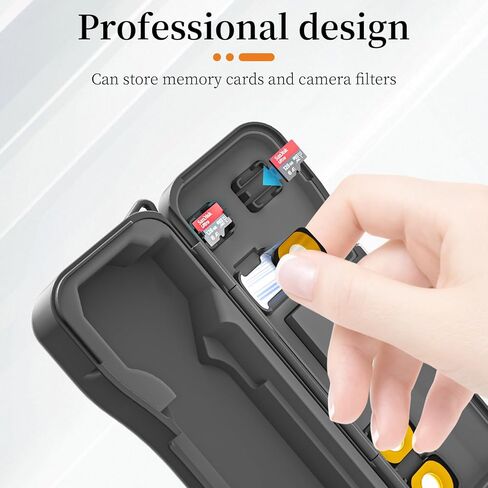 طقم حافظة صلبة مقاومة للماء من Coyktonty لكاميرا DJI Osmo Pocket 4/Pocket 3/Xtra Muse مع حبل، يحمل 3 مرشحات وبطاقتي ذاكرة حماية كاملة ضد الغبار والخدش وحماية من السقوط in Kuwait