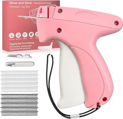 ملابس متينة Tagger Gun - Tag Attlement Gun للملابس مع إبر 2 ، مقص و 4000 مثبتات (4.5 مم) - Stapler Fabric for DIY ، تجارة التجزئة ، إصلاحات النسيج ووضع العلامات in Kuwait