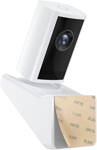 EDUP LOVE Window Mount for Ring Indoor Cam Plus (New-est Model), 20° Adjustable Tilt, Easy Install, No Glare, Fit for Glass Windows, Official-Compatible, Enhances Front Yard &Driveway Coverage (White) in Saudi Arabia