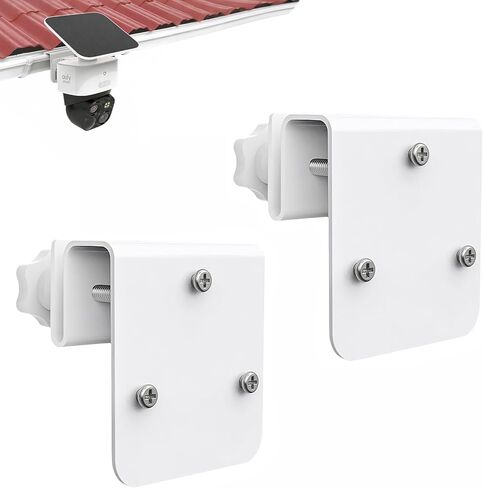 2 حزمة حامل مزراب لكاميرا Eufy Solocam S340/E30/E42 وكاميرا 4G LTE Cam S330، دعامة كاميرا أمان من الفولاذ المقاوم للصدأ باللون الأبيض in Kuwait