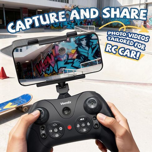 كاميرا Veeniix V997 FPV ملحقة 720P لسيارة RC، كاميرا FPV قابلة للتعديل بزاوية 45 درجة مع ناقل حركة Wi-Fi في الوقت الحقيقي، تسجيل 150 دقيقة، كاميرا عمل خفيفة الوزن لشاحنة RC والسيارة والرياضات الداخلية والخارجية in Kuwait