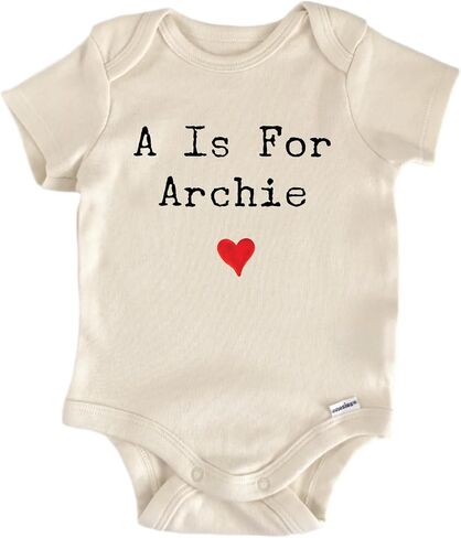 A Is For Archie - Baby Boy Girl Clothes Bodysuit Funny Cute in Saudi Arabia