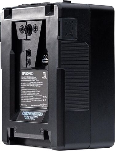 بطارية SONGING FXLION Nano PRO 98WH V-Mount، 14.4 فولت، ليثيوم أيون، أقصى إخراج 156 وات، USB-C PD100W، صنبور D مزدوج، شاشة LCD، للكاميرات والأضواء وأجهزة الكمبيوتر المحمولة in Kuwait