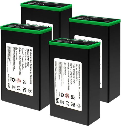 5000mAh Replacement Battery for Moultrie Power Mag Tracking Cameras, Compatible with Moultrie Cellular Tracking Cameras Edge, Edge Pro, Edge 2 and Edge 2 Pro 2pc in Kuwait
