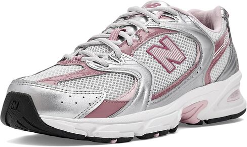 New Balance 530 Unisex Running Inspired (U53022Q) (Silver Metallic/Rosewood) in Kuwait