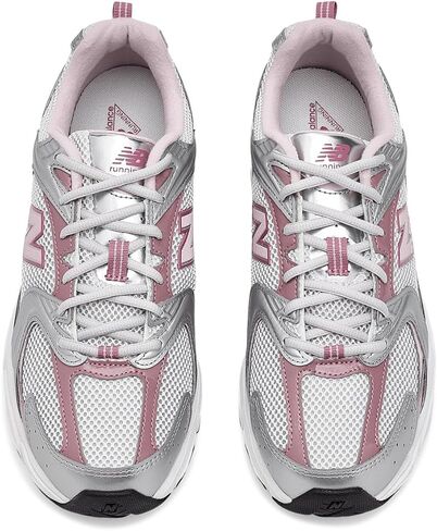 New Balance 530 Unisex Running Inspired (U53022Q) (Silver Metallic/Rosewood) in Kuwait