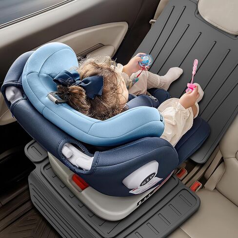insefocc Car Seat Protector for Child Car Seat，TPE Waterproof & Anti-Slip （No Imprints）,carseat Protector car seat Cover Universal Fit for Baby & Pet Use, BPA-Free（Black 2） in Kuwait