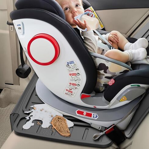insefocc Car Seat Protector for Child Car Seat，TPE Waterproof & Anti-Slip （No Imprints）,carseat Protector car seat Cover Universal Fit for Baby & Pet Use, BPA-Free（Black 2） in Kuwait