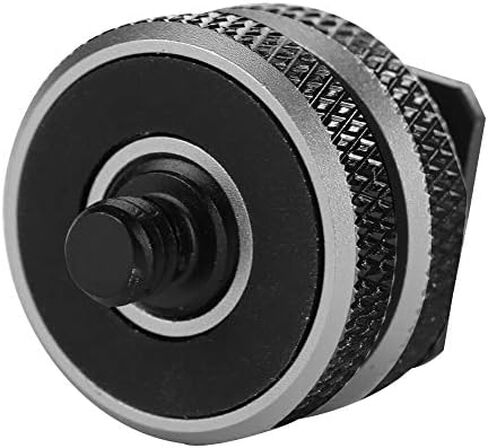 حامل الحذاء البارد، محول من سبائك الألومنيوم بطبقة مزدوجة 1/4 3/8 مع عملية قطع CNC لملحقات فلاش ميكروفون الكاميرا in Kuwait