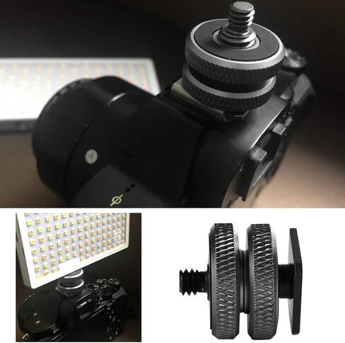 حامل الحذاء البارد، محول من سبائك الألومنيوم بطبقة مزدوجة 1/4 3/8 مع عملية قطع CNC لملحقات فلاش ميكروفون الكاميرا in Kuwait
