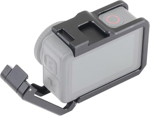 قفص كاميرا معدني FocusFoto لملحقات DJI Osmo Action 6، هيكل قفصي من سبائك الألومنيوم Action6 Pro مع حامل للأحذية الباردة in Kuwait