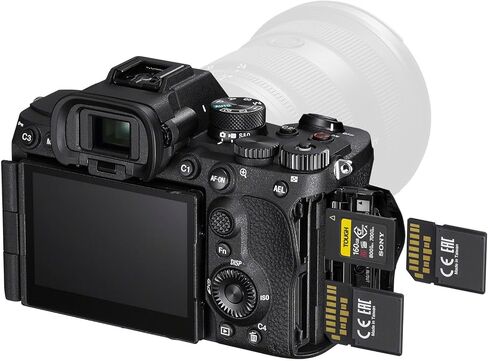 Sony A7 V Full Frame Mirrorless Alpha Camera Body ILCE-7M5 | 33MP, 30 FPS Burst, 4K 120p Video | AI Autofocus, 7.5 Stop IBIS | Bundle with Deco Gear Case + Tripod + Extra Battery and Accessories Kit in Kuwait