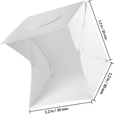 Healeved Portable Photography Light Box Kit with 30cm LED Softbox, Dual Color Black and White Backdrops, Mini Photo Light Tent for Product and Jewelry Photography in Kuwait