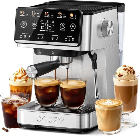 ecozy 12-Cup Drip Coffee Maker with Electric Coffee Grinder Combos, Programmable Coffee Machine with Washable Basket Filter, Auto Shutoff Function, No Drip Pause & Pour, Brezzano DuoSet in Saudi Arabia
