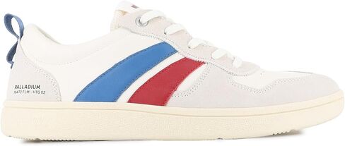 Palladium Unisex Pallacup Flame Leather Fashion Sneakers, Retro Leather Casual Walking Shoes with Gum Sole in Saudi Arabia
