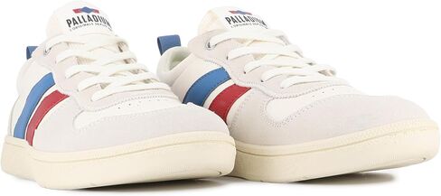 Palladium Unisex Pallacup Flame Leather Fashion Sneakers, Retro Leather Casual Walking Shoes with Gum Sole in Saudi Arabia