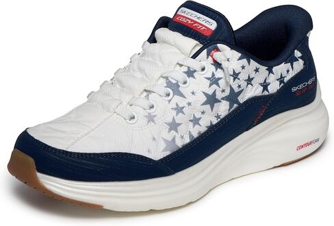 حذاء نسائي من Skechers ذو مقاس مريح من الإسفنج اللامع بدون استخدام اليدين in Kuwait