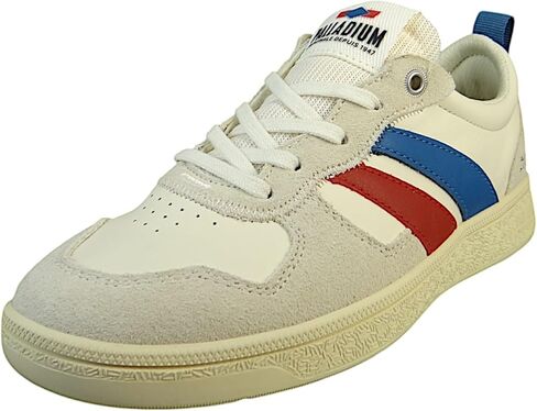 Palladium Unisex Pallacup Flame Leather Fashion Sneakers, Retro Leather Casual Walking Shoes with Gum Sole in Saudi Arabia