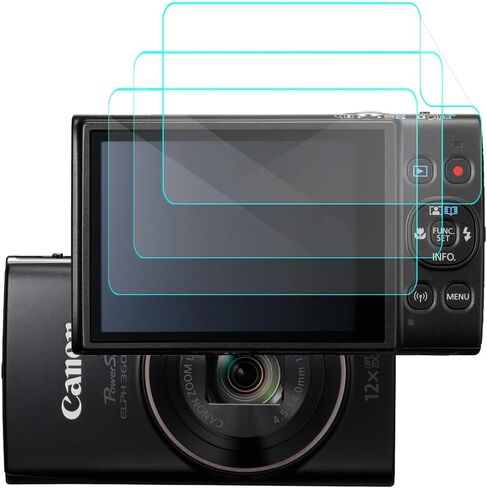 [3 Pack for Canon PowerShot ELPH 360 HS Camera Screen Protector, HD Clear Full Coverage Anti Scratch Soft TPU Screen Protector Protection Film for Canon PowerShot ELPH 360 HS A Digital Camera in Kuwait