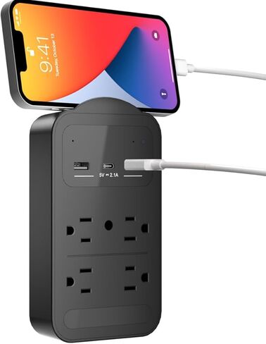 2026 Upgraded 4K Hidden Camera with Night Vision,Wireless WiFi Wall Outlet Camera,Motion Detection|SD Storage Indoor Camera for Pet|Home|Office (Black) in Kuwait