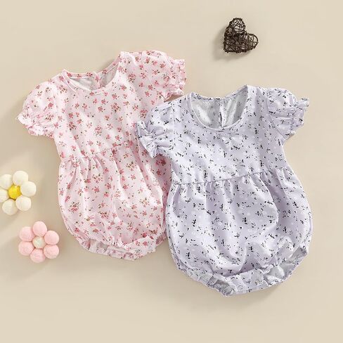 Mommy and Me Dress Floral Print Flutter Sleeve Ruffle Flowy Summer Casual Beach Hawaiian Vacation Dresses in Kuwait