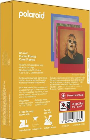 Polaroid Color Glossy Instant Film Color Frames Edition for Polaroid I-Type Lab, Flip, Now Camera - 2-Pack in Kuwait