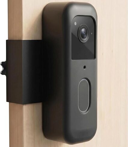 Blink Doorbell Mount, Anti-Theft Blink Video Doorbell Door Mount Bracket, No Drilling, Not Block Motion Sensor, Easy to Install, Fit for Video Doorbell 2nd Gen (Black) in Kuwait