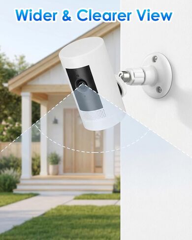 3 Pack Camera Mount Bracket Compatible with Ring Stick Up Cam, Ring Outdoor Cam Plus, Ring Indoor Cam, 360° Adjustable Wall & Ceiling Mount, Weatherproof (White) in Kuwait