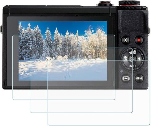 واقي شاشة G7 X Mark III لكاميرا Canon G7X Mark III الرقمية صلابة 9H 0.3 مم mark3 طبقة من الزجاج المقسى مضادة للخدش ومضادة للفقاعات ومضادة للغبار in Kuwait