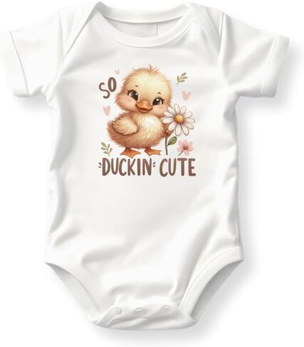 So Duckin Cute Baby Bodysuit Cute Duck Shirt Kids Toddler Tee Baby Duck Outfit Birthday Gift Girl Shirt in Kuwait