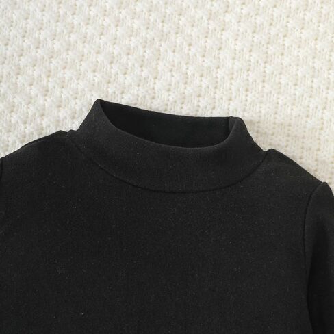 3 Pack Baby Turtleneck Bodysuit Long Sleeve Boy Girl Baby Onsies Unisex Jumpsuit Newborn Essentials 0-18 Months in Saudi Arabia