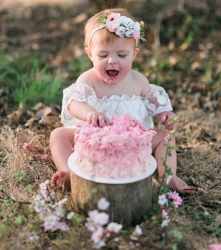 Infant Baby Girl White Hollow Ruffles Sleeve Lace Romper Sunsuit Bodysuit in Saudi Arabia