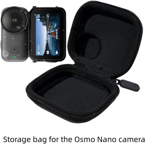 حقيبة حمل صغيرة لـ DJI Osmo Nano، حقيبة تخزين للسفر، غطاء واقي للجسم مع خطاف، صندوق مقاوم للغبار، منظم محمول لكاميرا Osmo Nano Action in Kuwait
