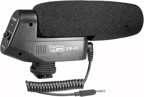 يتضمن ميكروفون فيديو Vidpro XM-45 الاحترافي المكثف حاجبًا أماميًا فرويًا وزجاجًا أماميًا رغويًا وحقيبة in Kuwait