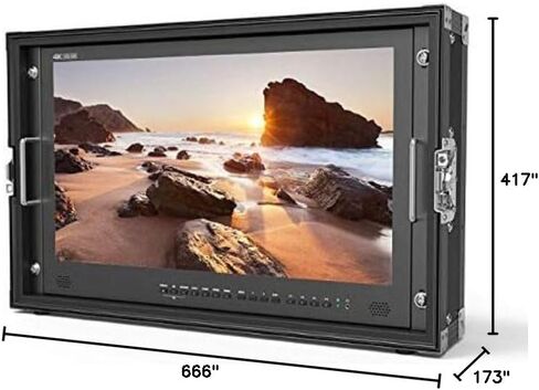 شاشة LILLIPUT مقاس 23.8 بوصة 12G-SDI BM230-12G شاشة مدير البث 4K UHD (3840x2160) HDMI 2.0 12G-SDI (وصلة فردية ومزدوجة ورباعية) مع لوحة تثبيت على شكل V in Kuwait