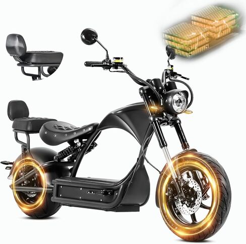 Eahora 2026 ترقية M1P Pro Peak 6000W 50MPH دراجة نارية كهربائية للبالغين 50AH 60 ميل طويل المدى 2 شخص دراجة نارية كهربائية شارع قانوني دراجات هيدروليكية مزدوجة للتنقل / السفر in Kuwait