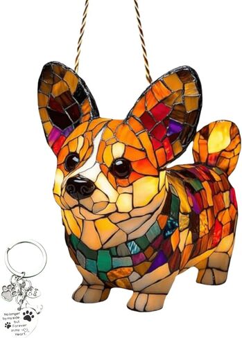 نصب تذكاري للكلب من Suncatcher للنوافذ المعلقة لفقدان تعاطف الكلاب، هدايا لمحبي المسترد الذهبي للنساء - هدايا لابرادور in Kuwait