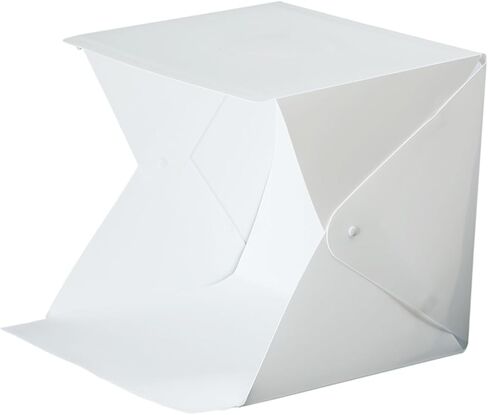 Portable 20cm Mini LED Light Box Photography Tent Folding Soft Illumination Tent for Product Shooting with Dual Color Backgrounds in Kuwait