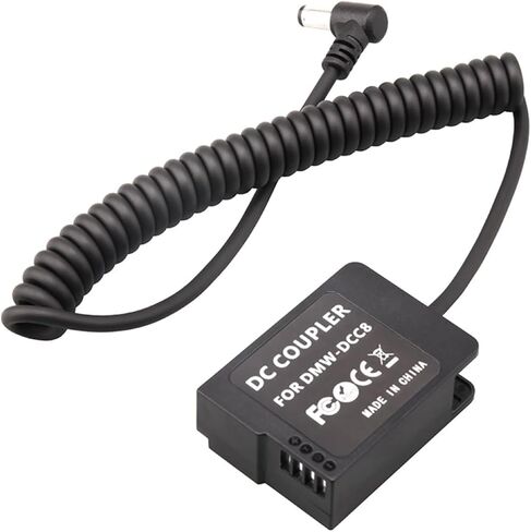 بطارية وهمية لإمداد الطاقة للكاميرات، طقم شاحن تيار متردد محول DMW-BLC12 لباناسونيك G85 G7 FZ300، مع كابل تيار مستمر in Kuwait