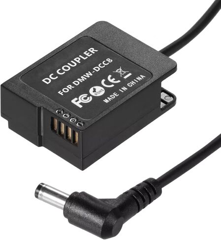بطارية وهمية لإمداد الطاقة للكاميرات، طقم شاحن تيار متردد محول DMW-BLC12 لباناسونيك G85 G7 FZ300، مع كابل تيار مستمر in Kuwait