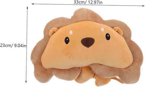 TIDTALEO Comfortable Plush Car Headrest Pillow Neck Travel Pillow for Adults Cuddle Lion Seat Headrest Covers Soft Car Seat Cushion in Kuwait