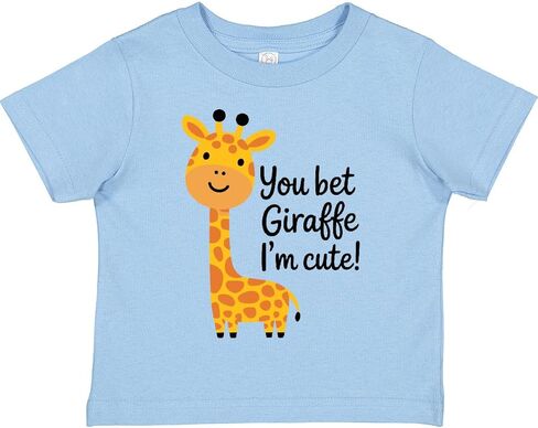 تي شيرت Inktastic You Bet Giraffe أنا لطيف للأطفال الصغار in Kuwait