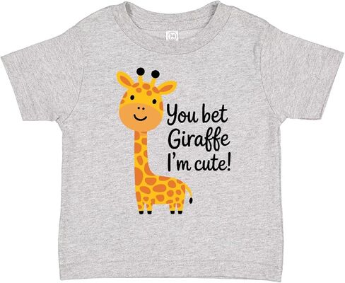 inktastic You Bet Giraffe I'm Cute Toddler T-Shirt in Saudi Arabia