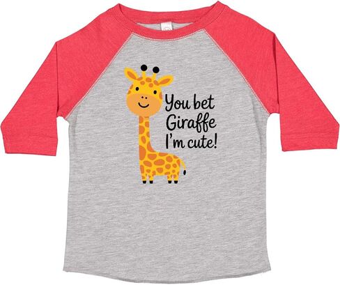inktastic You Bet Giraffe I'm Cute Toddler T-Shirt in Saudi Arabia