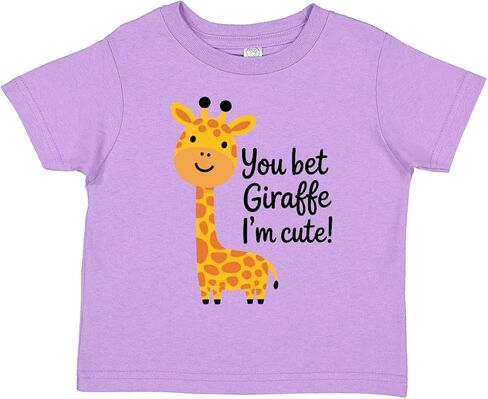 inktastic You Bet Giraffe I'm Cute Toddler T-Shirt in Saudi Arabia