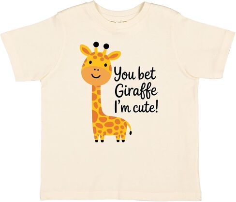 inktastic You Bet Giraffe I'm Cute Toddler T-Shirt in Saudi Arabia
