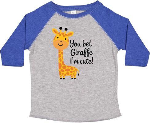 inktastic You Bet Giraffe I'm Cute Toddler T-Shirt in Saudi Arabia