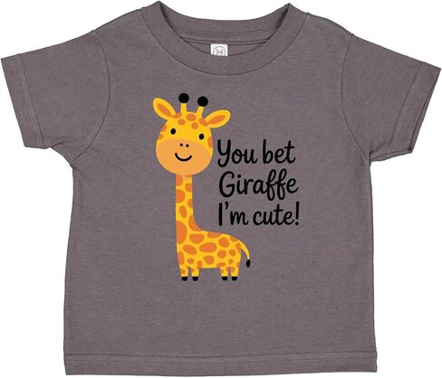 inktastic You Bet Giraffe I'm Cute Toddler T-Shirt in Saudi Arabia