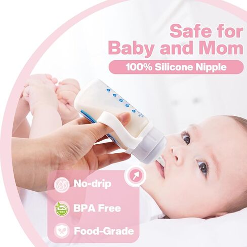 Straw Cup Conversion Kit for Dr. Brown's Narrow and Narrow Glass Baby Bottles, Weighted Sippy Cup Transition Kit with Handles for Kids, [Variable Flow] [Spill-Proof] [BPA-Free], 6m+ in Kuwait
