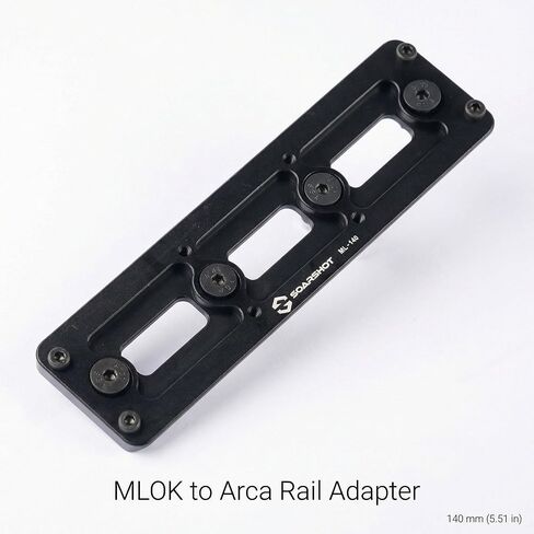 MLOK Arca Rail Adapter, Quick Release Dovetail Plate Compatible with Arca-Swiss & RRS Tripod Heads, CNC Aluminum Bipod & Tripod Mount for Hunting (ML-140) in Kuwait